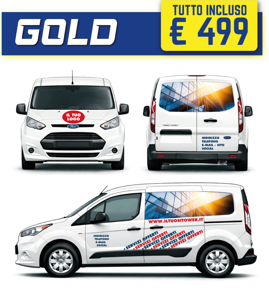 Decorazione Furgoni Mini Milano - Pacchetto Basic - Pubblicità per furgoni , DecorazioneAutomezziMilano.it