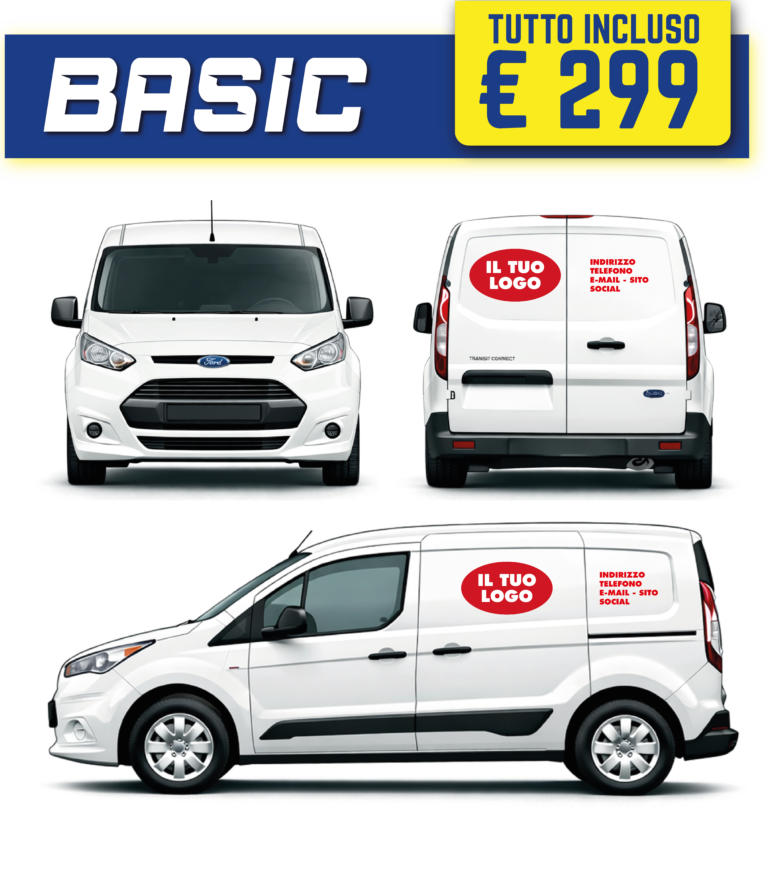Decorazione Furgoni Mini Milano - Pacchetto Basic - Pubblicità per furgoni , DecorazioneAutomezziMilano.it